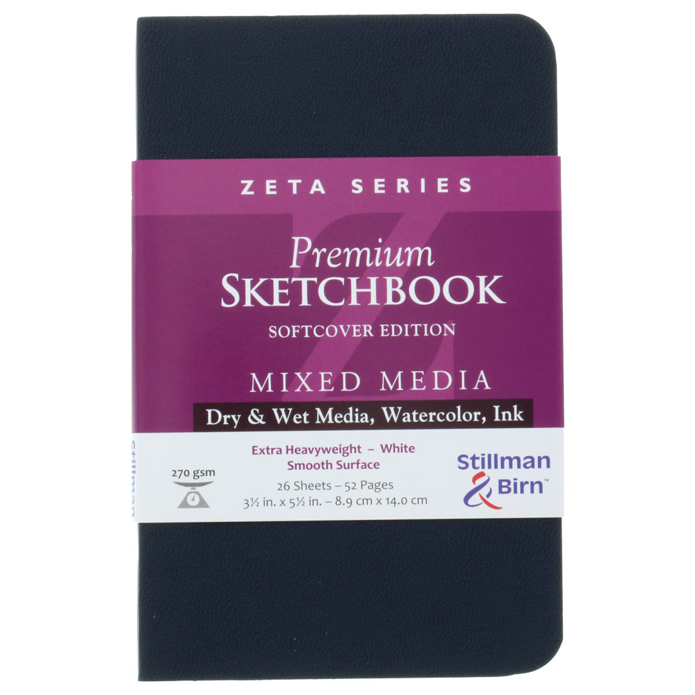 Stillman & Birn Zeta Series Mixed Media Softcover Sketchbook 3.5"x5.5"