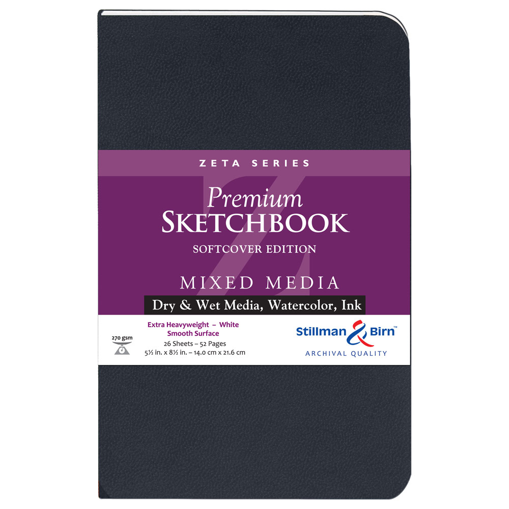 Stillman & Birn Zeta Series Mixed Media Softcover Sketchbook 5.5"x8.5"