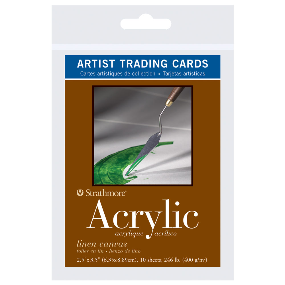 Artist Trading Cards - Acrylic Linen Canvas 10 Pack