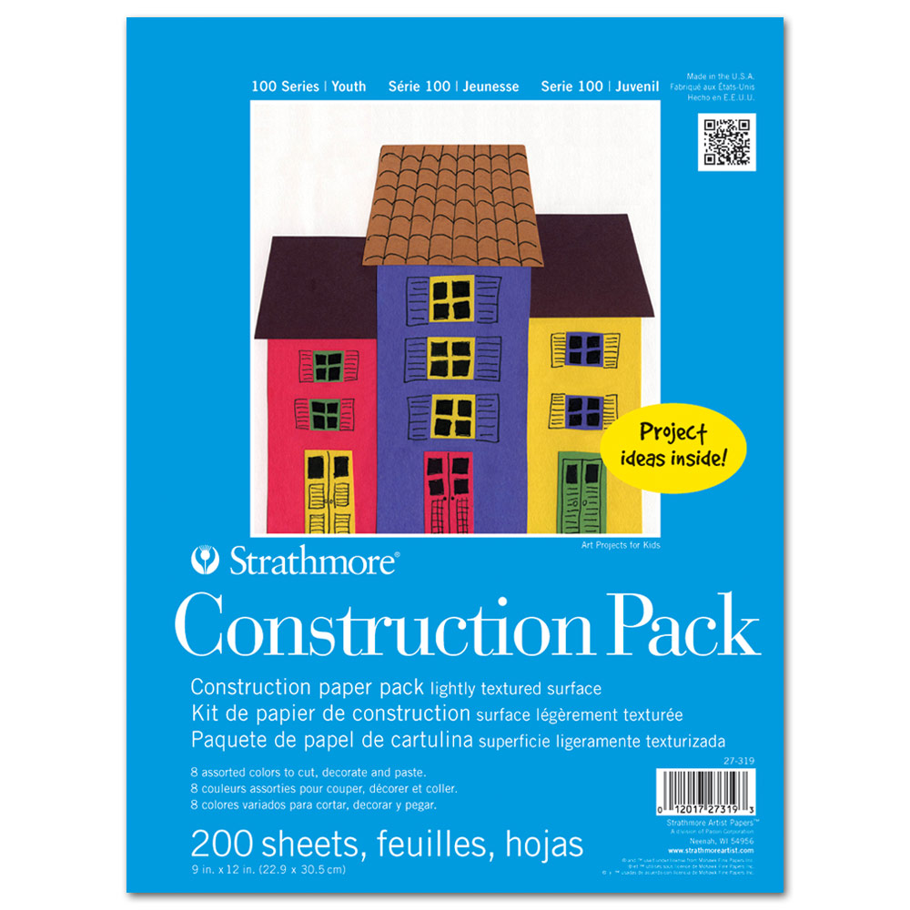 Strathmore 100 Series Construction Paper 200 Pack 9"x12" Assorted
