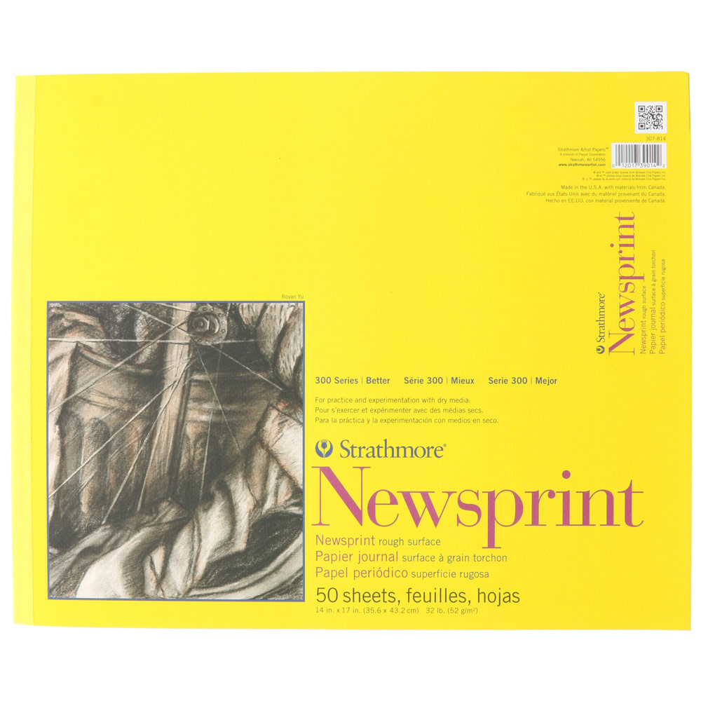 Strathmore 300 Series Newsprint Pad 14"x17" Rough