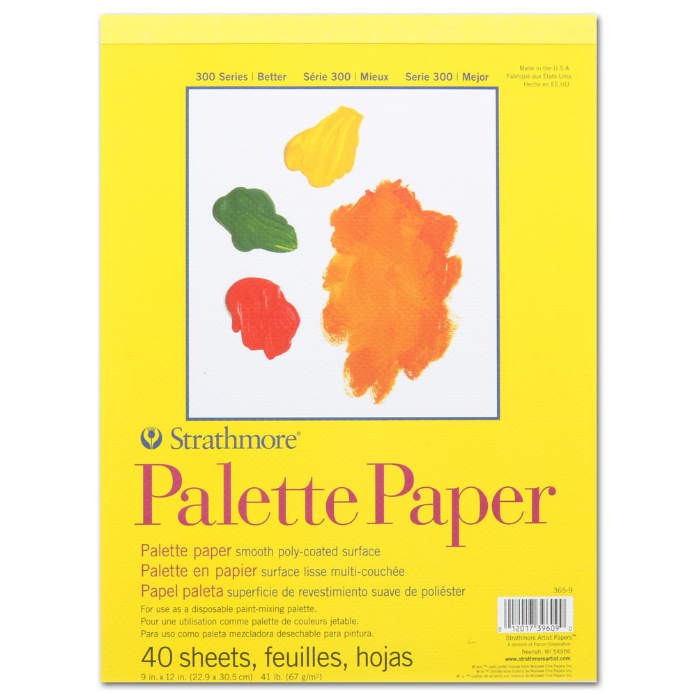 Strathmore 300 Series Palette Paper Pad 40 Sheets 9"x12"