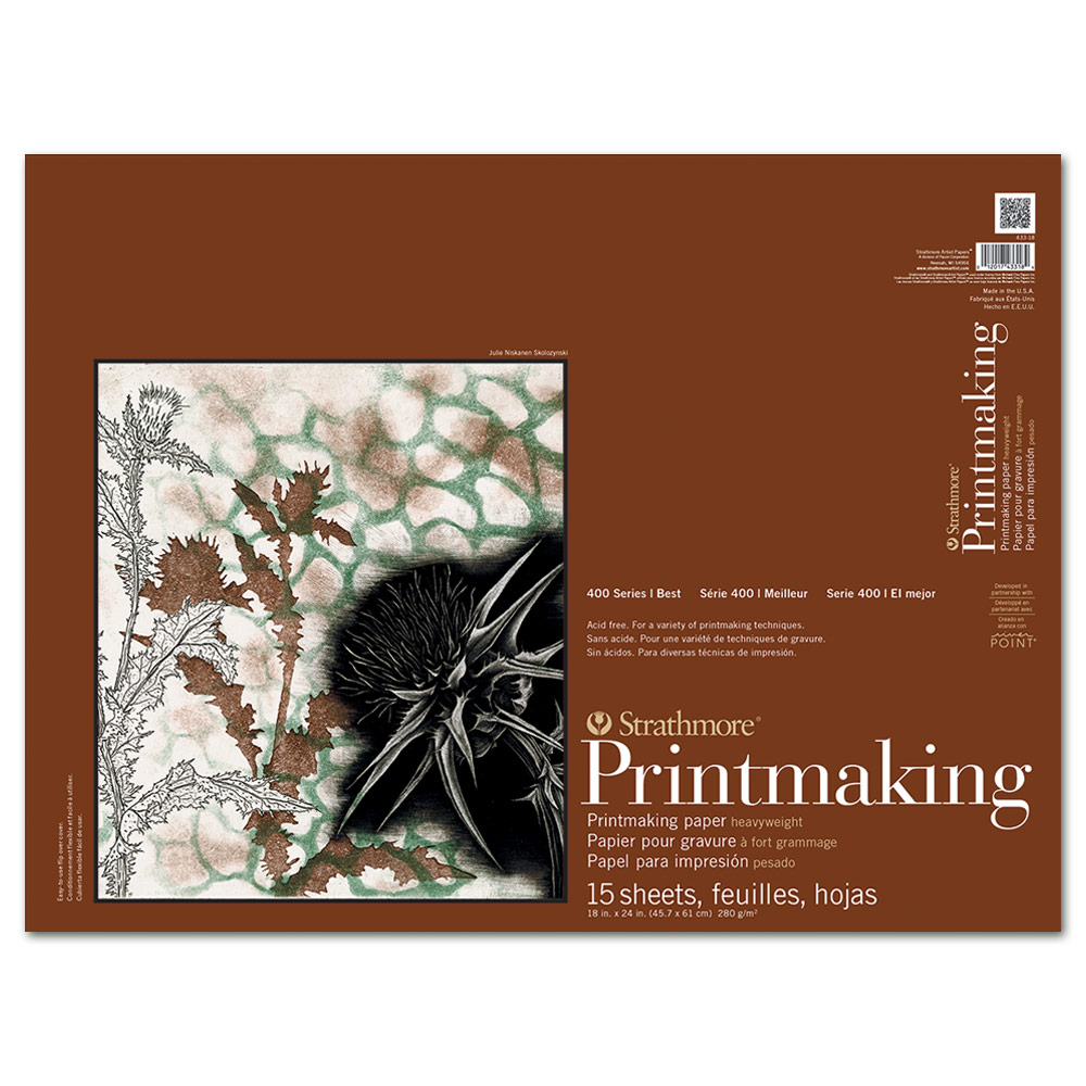 Strathmore 400 Series Printmaking Heavyweight Paper Pad 18"x24"