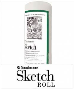 Strathmore 400 Series Recycled Sketch Roll 36"x10yd Fine Tooth Surface