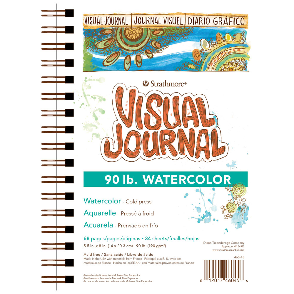 Strathmore Visual Journal Watercolor Book 90lb 5.5"x8" Cold Press