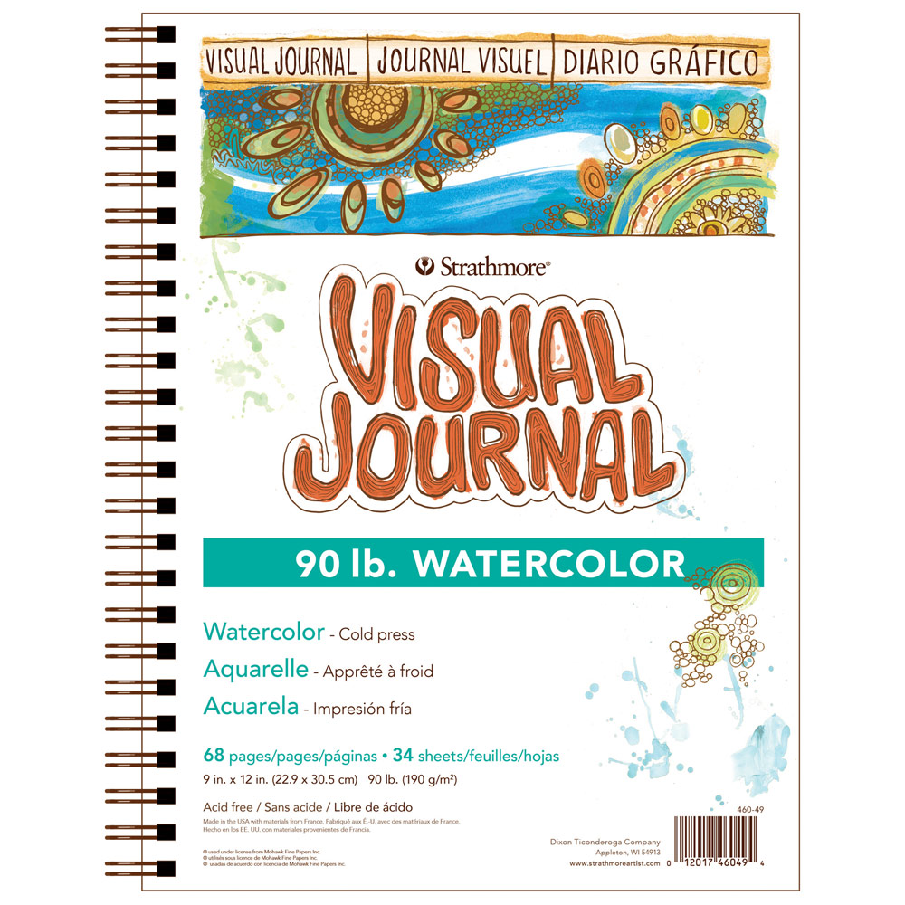 Strathmore Visual Journal Watercolor Book 90lb 9"x12" Cold Press