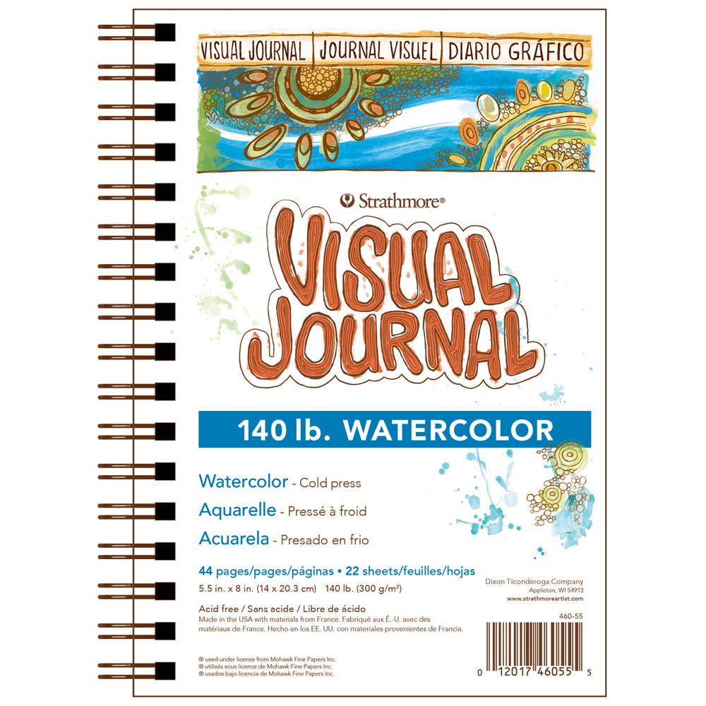 Strathmore Visual Journal Watercolor Book 140lb 5.5"x8" Cold Press