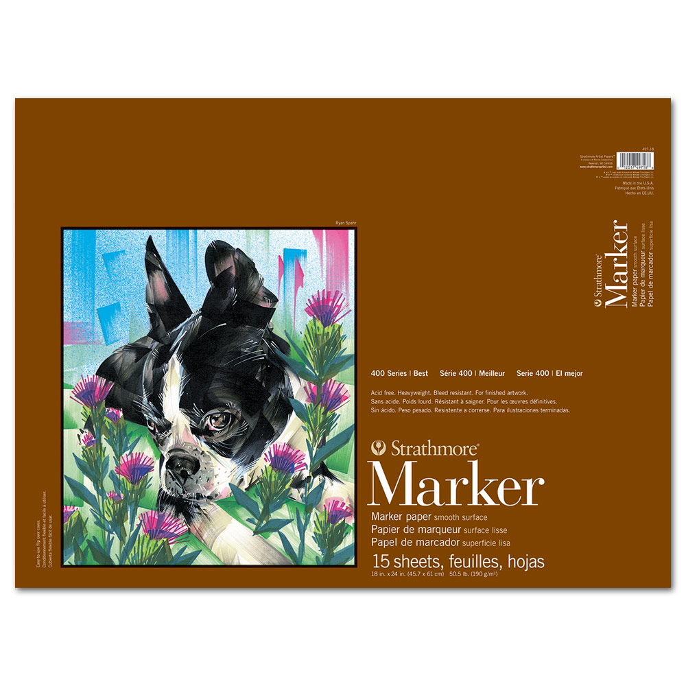 Strathmore 400 Series Marker Paper Pad 18"x24" Smooth