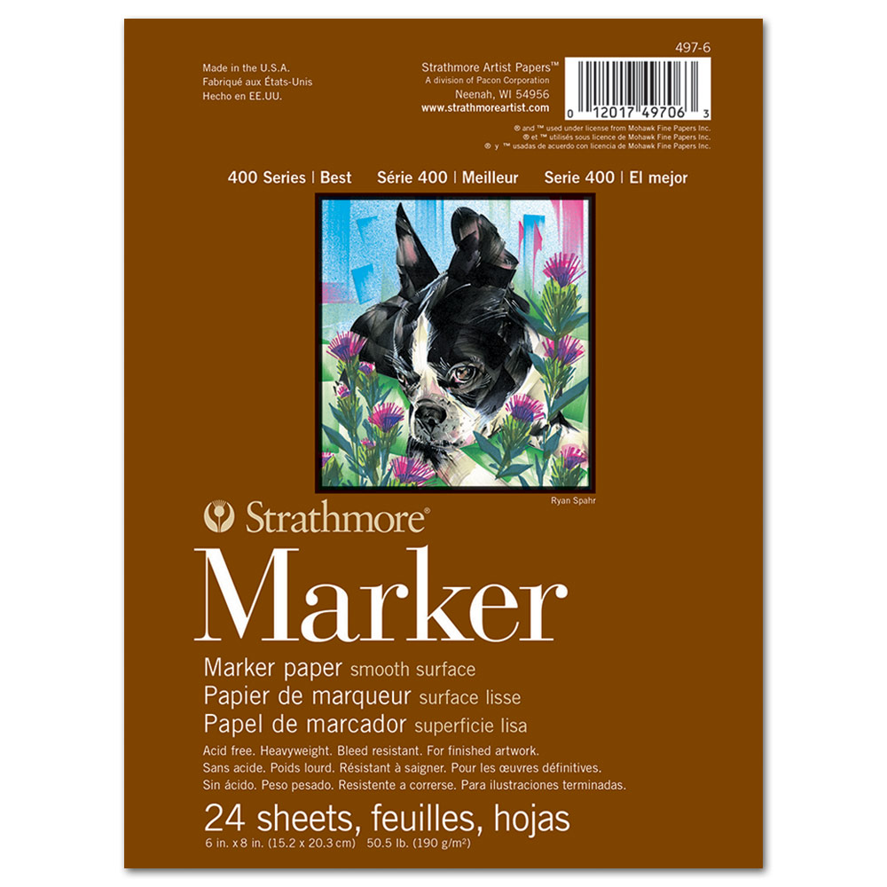 Strathmore 400 Series Marker Paper Pad 6"x8" Smooth