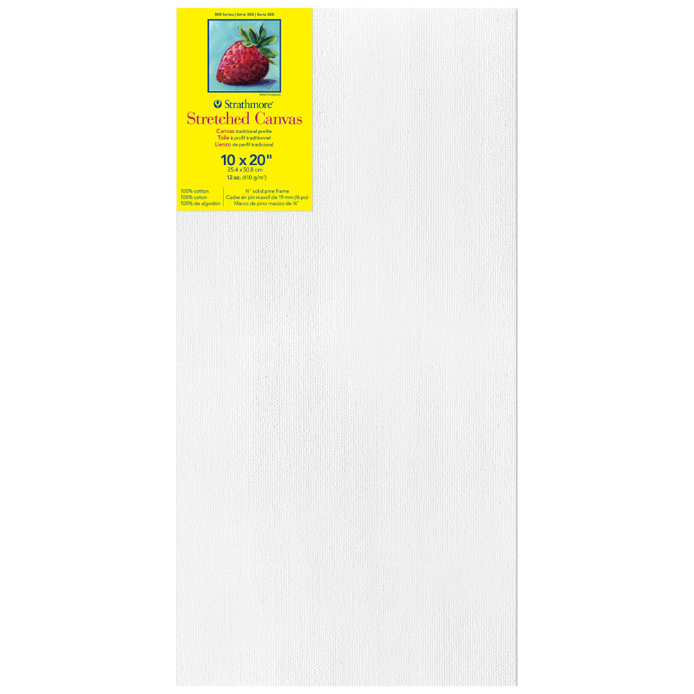 Strathmore 300 Series 12oz Cotton Canvas 3/4" Trad. 10"x20"