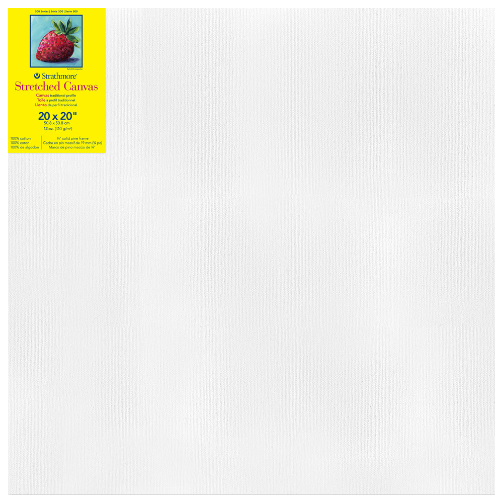 Strathmore 300 Series 12oz Cotton Canvas 3/4" Trad. 20"x20"