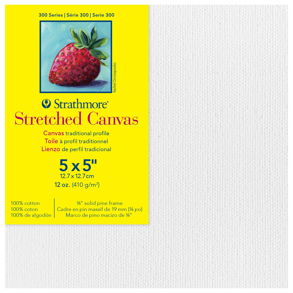 Strathmore 300 Series 12oz Cotton Canvas 3/4" Trad. 5"x5"