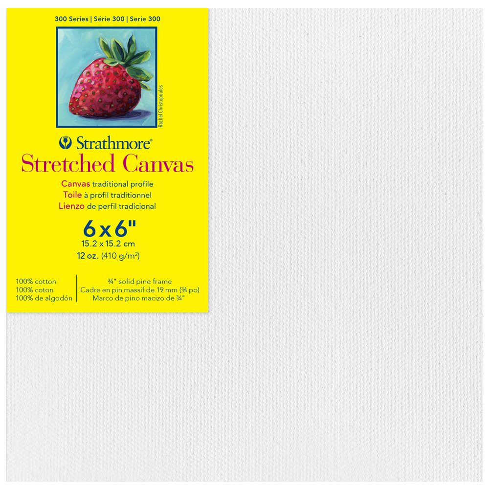Strathmore 300 Series 12oz Cotton Canvas 3/4" Trad. 6"x6"