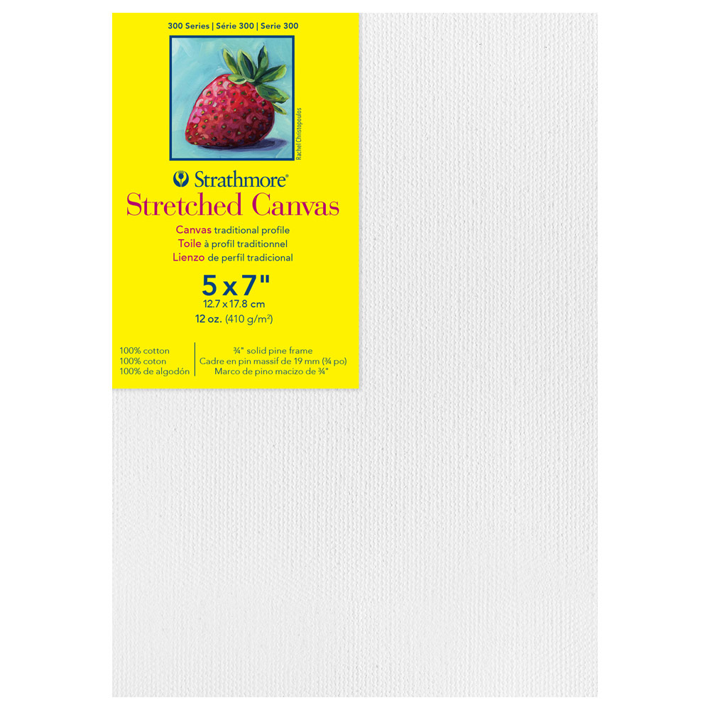 Strathmore 300 Series 12oz Cotton Canvas 3/4" Trad. 5"x7"