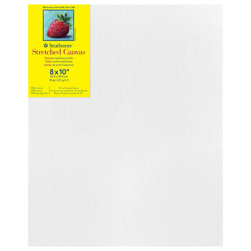 Strathmore 300 Series 12oz Cotton Canvas 3/4" Trad. 8"x10"