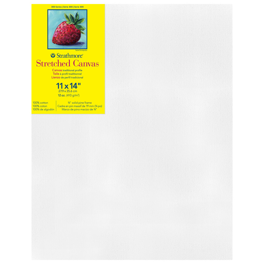 Strathmore 300 Series 12oz Cotton Canvas 3/4" Trad. 11"x14"