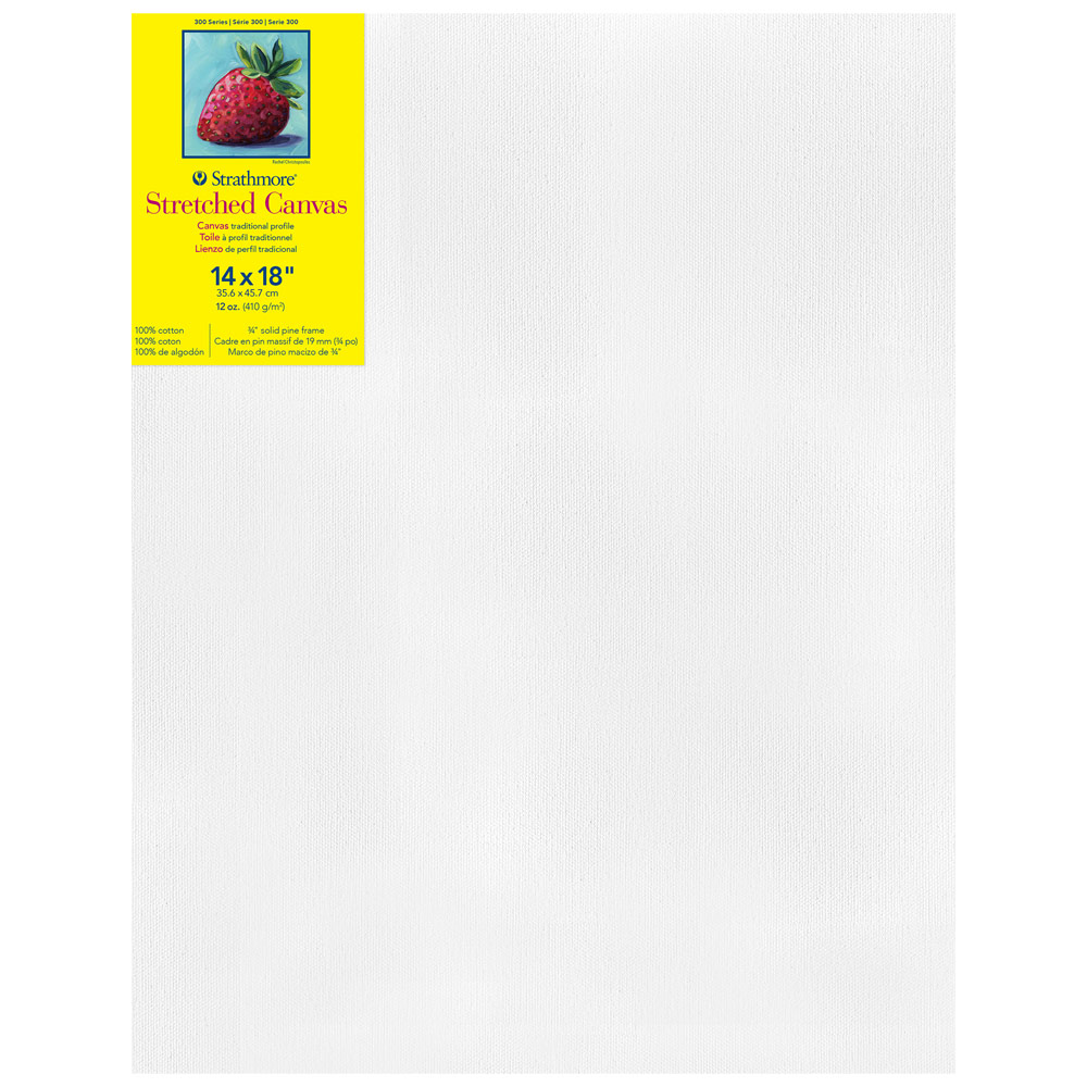 Strathmore 300 Series 12oz Cotton Canvas 3/4" Trad. 14"x18"