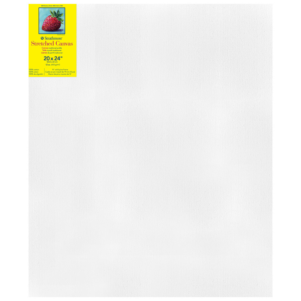Strathmore 300 Series 12oz Cotton Canvas 3/4" Trad. 20"x24"