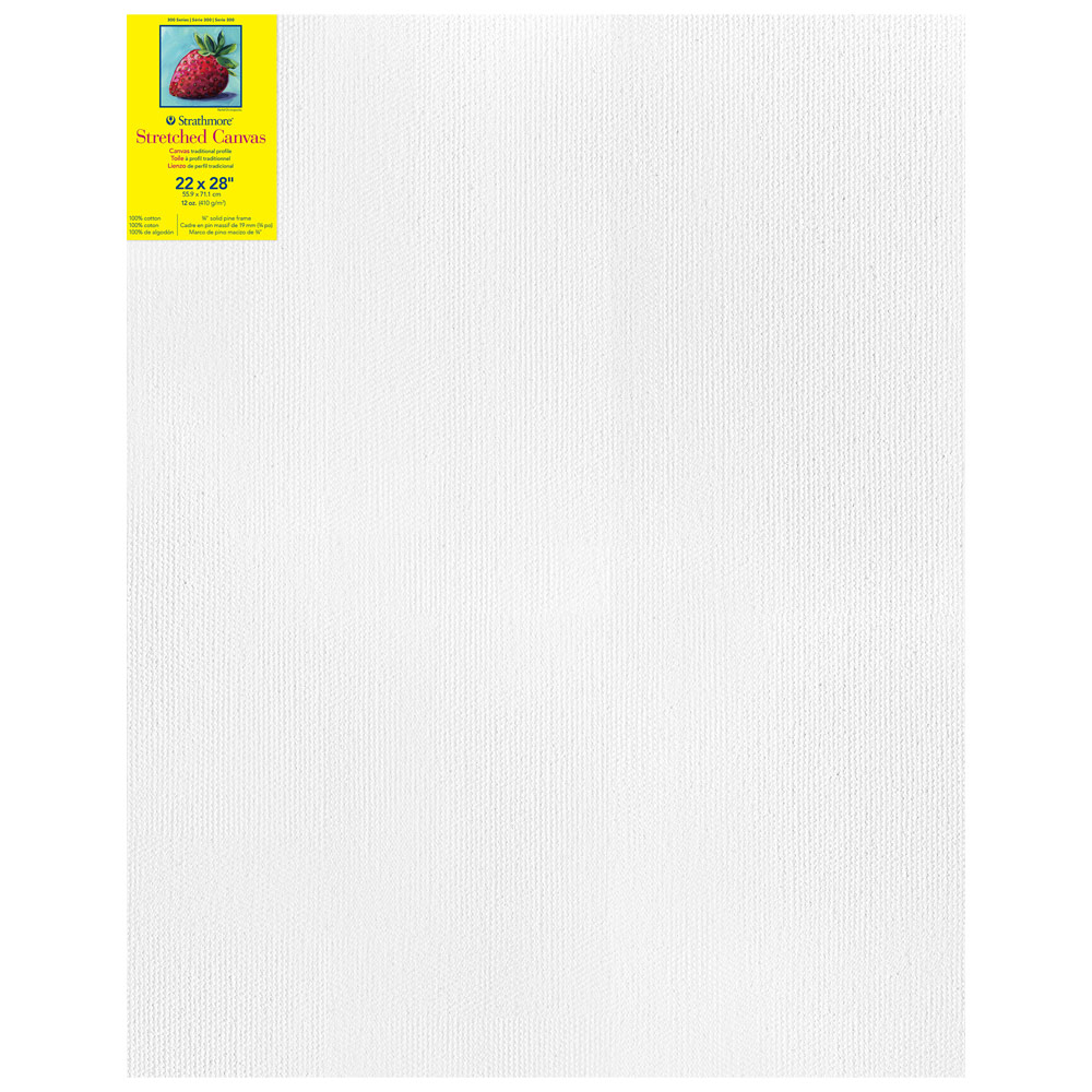 Strathmore 300 Series 12oz Cotton Canvas 3/4" Trad. 22"x28"