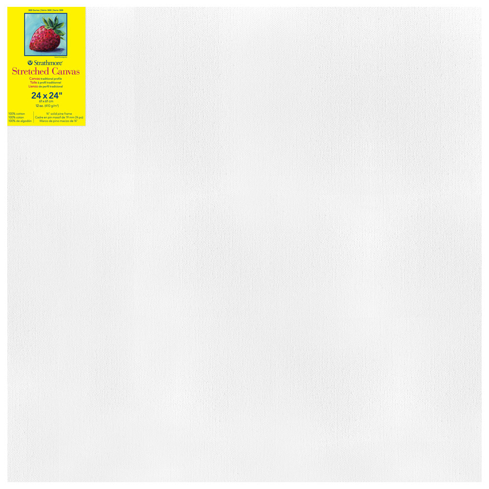 Strathmore 300 Series 12oz Cotton Canvas 3/4" Trad. 24"x24"