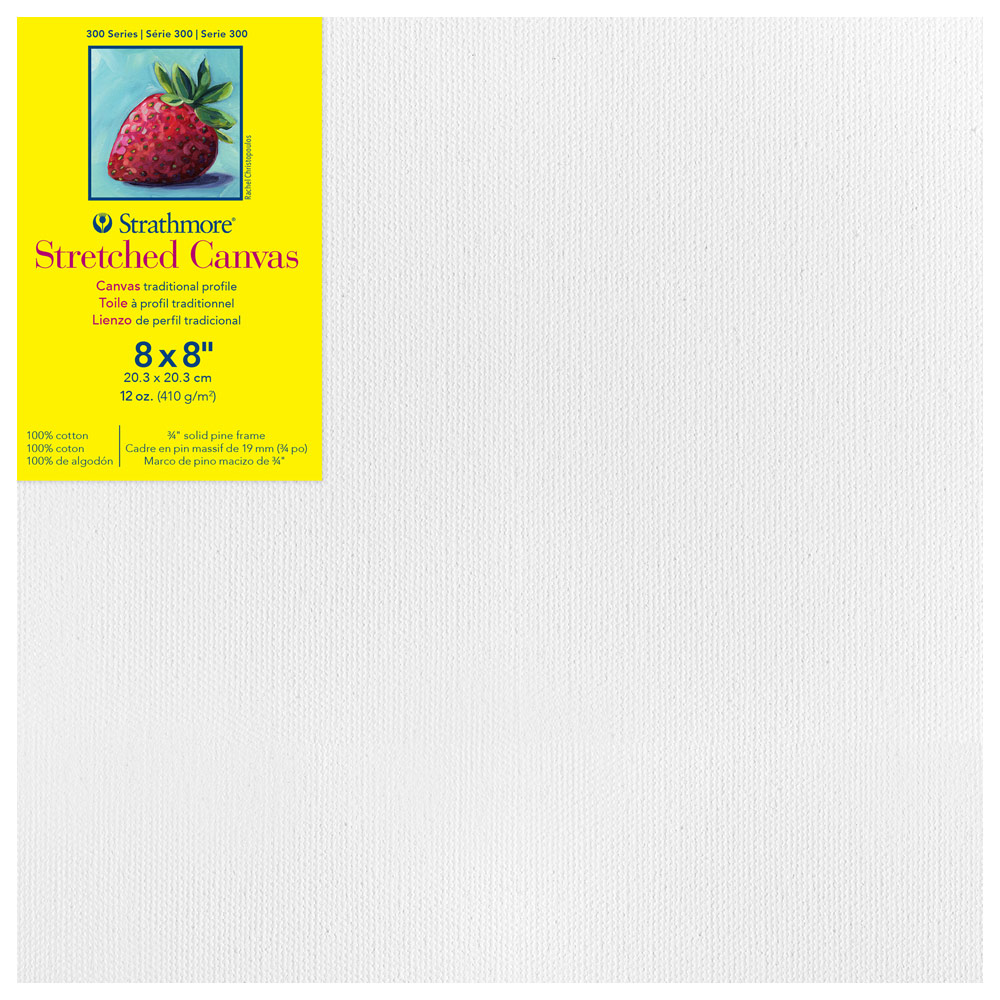 Strathmore 300 Series 12oz Cotton Canvas 3/4" Trad. 8"x8"