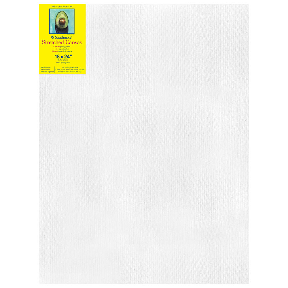 Strathmore 300 Series 12oz Cotton Canvas 1-3/8" Gallery 18"x24"