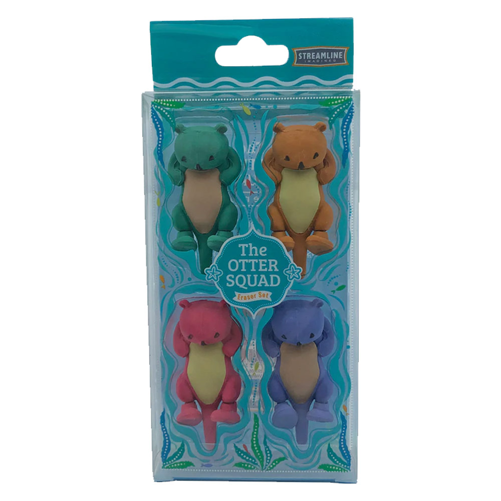 The Otter Squad Eraser 4 Set