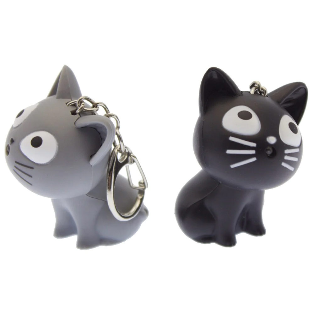 Streamline Imagined Sound & LED Keychain Kitten
