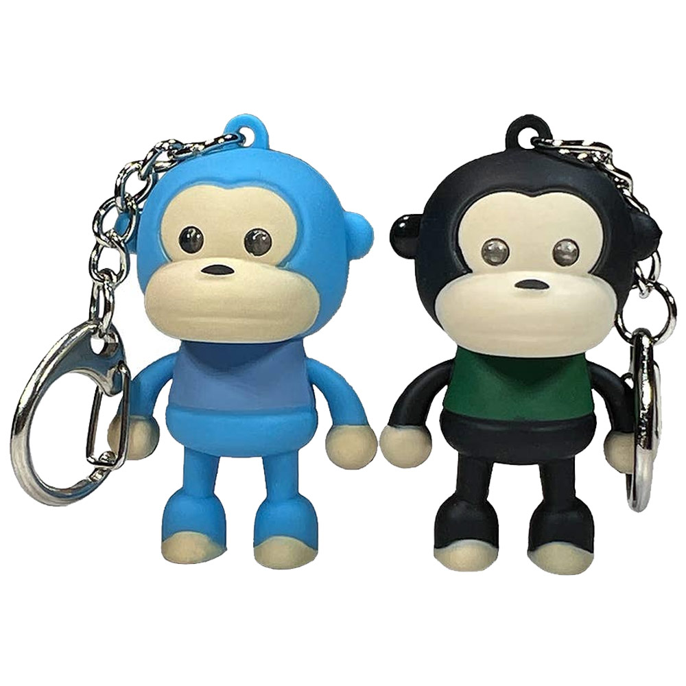 Streamline Imagined Sound & LED Keychain Monkey