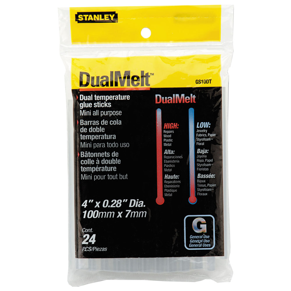 Stanley Dual Temp Mini Glue Stick 24 Pack 1/4" x 4"