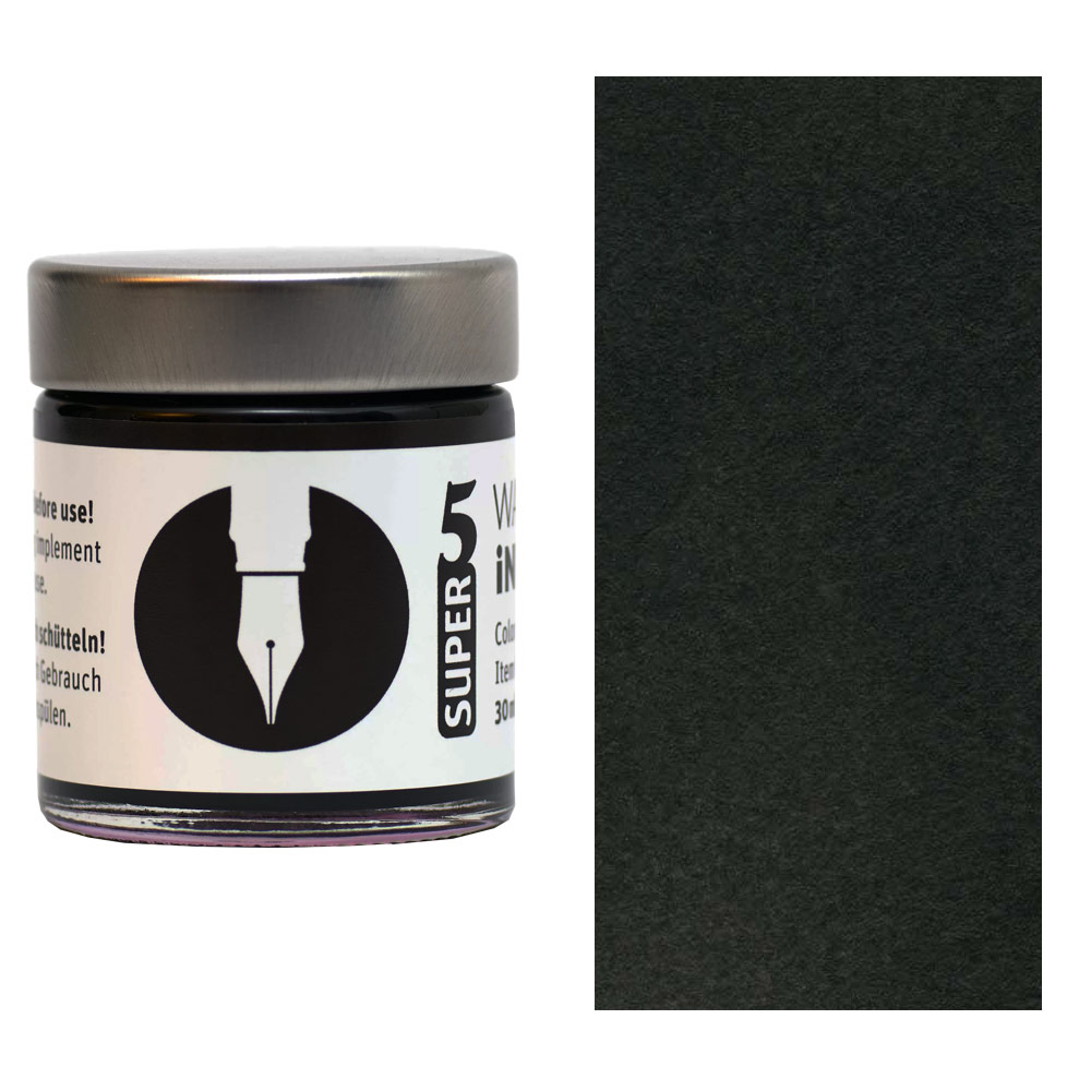 SUPER5 Fountain Pen Ink 30ml Darmstadt Black