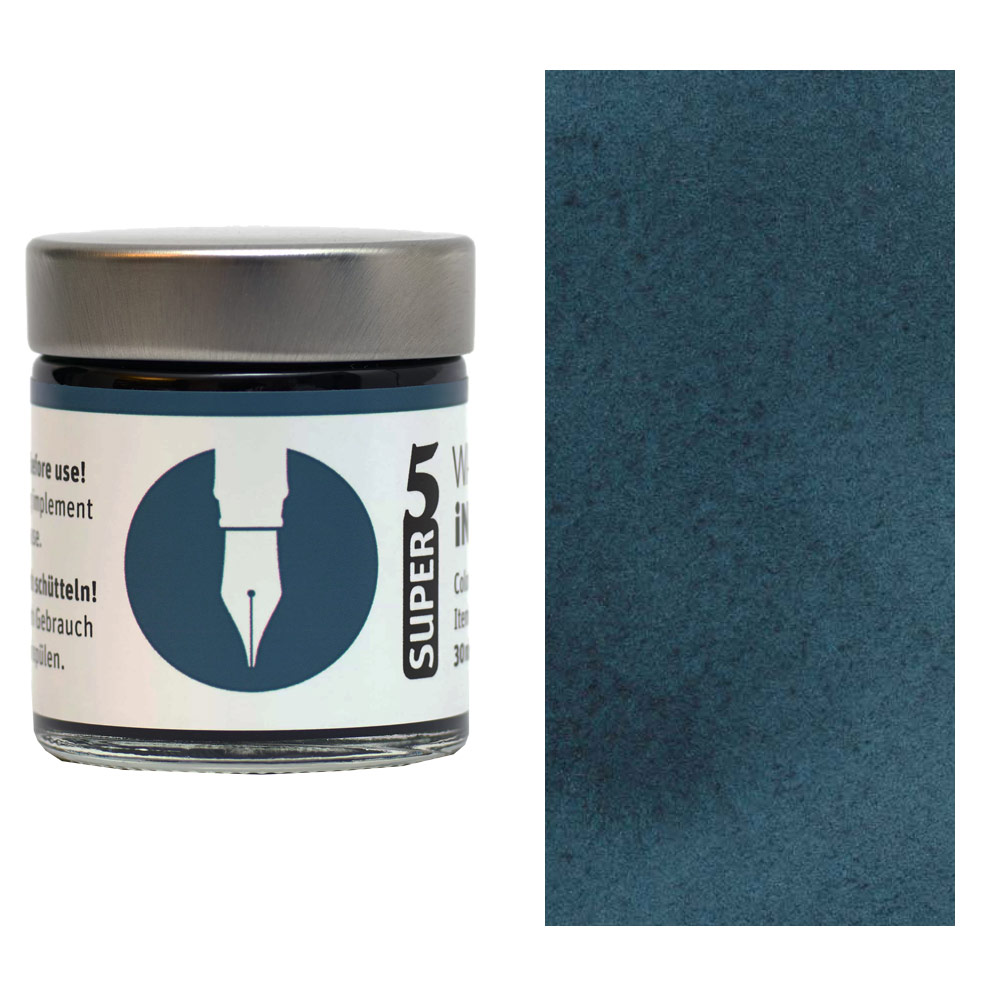 SUPER5 Fountain Pen Ink 30ml Atlantic Blue