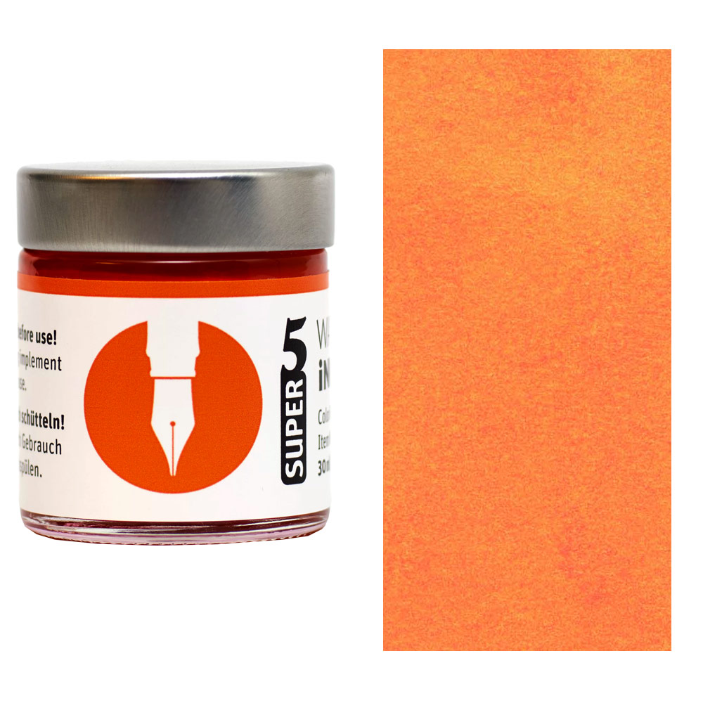 SUPER5 Fountain Pen Ink 30ml Delhi Orange