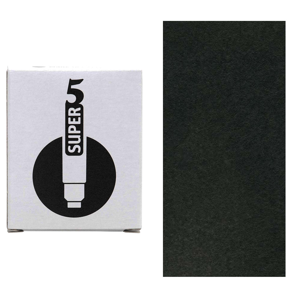 SUPER5 Fountain Pen Ink Cartridges 6 Pack Darmstadt Black