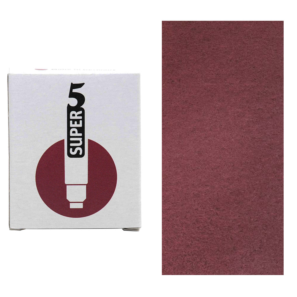 SUPER5 Fountain Ink Pen Cartridges 6 Pack Australia Red