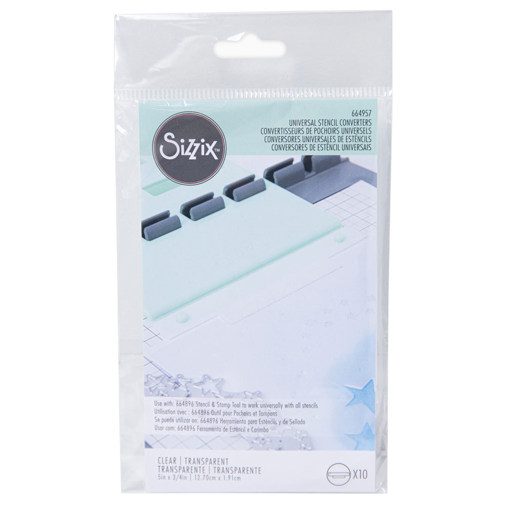 Sizzix Stencil & Stamp Tool Universal Stencil Converter 10 Set