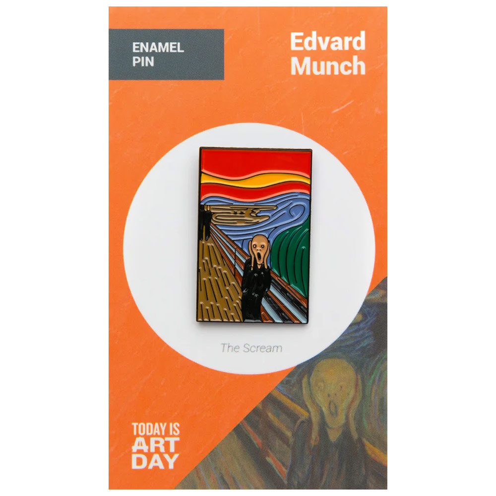Today Is Art Day Enamel Pin The Scream