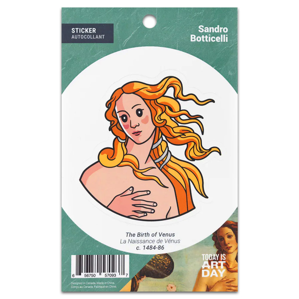 Today is Art Day Sticker Birth of Venus