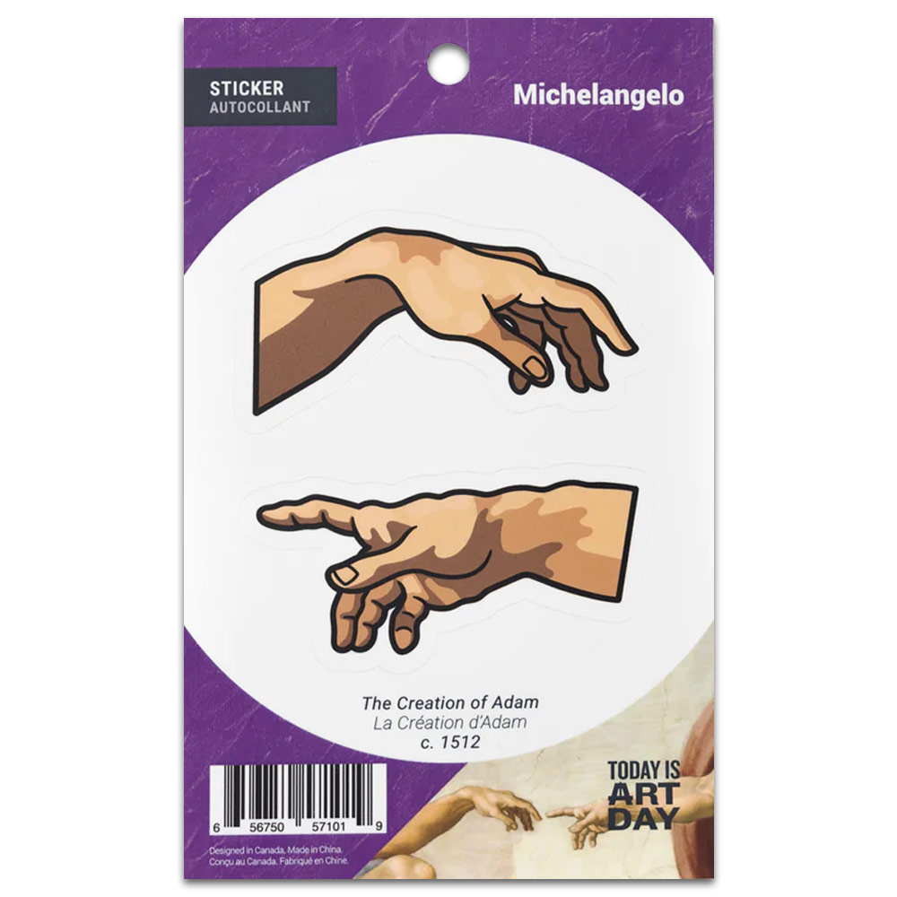 Today is Art Day Sticker Creation of Adam