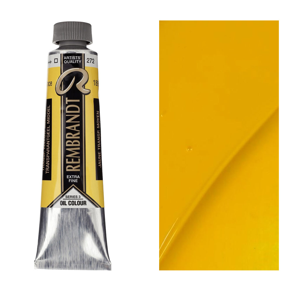 Rembrandt Extra Fine Oil Colour 40ml Transparent Yellow Medium