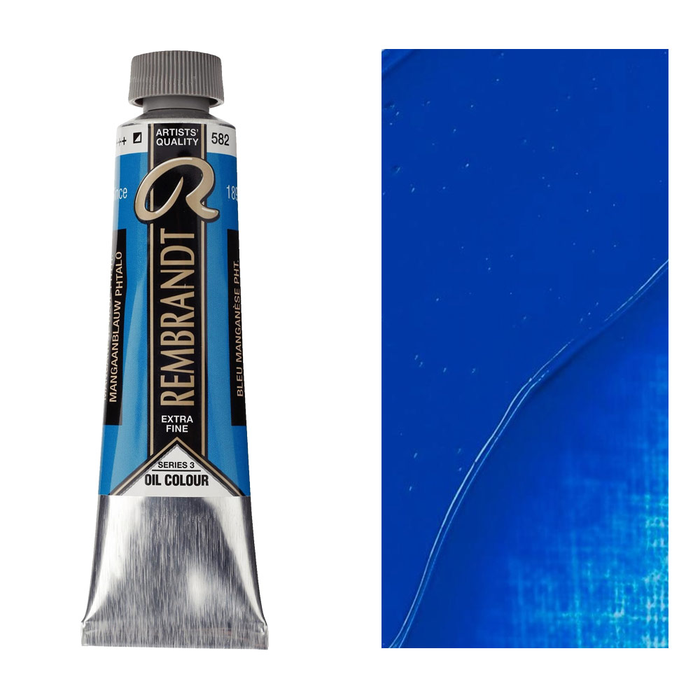 Rembrandt Extra Fine Oil Colour 40ml Manganese Blue Phthalo