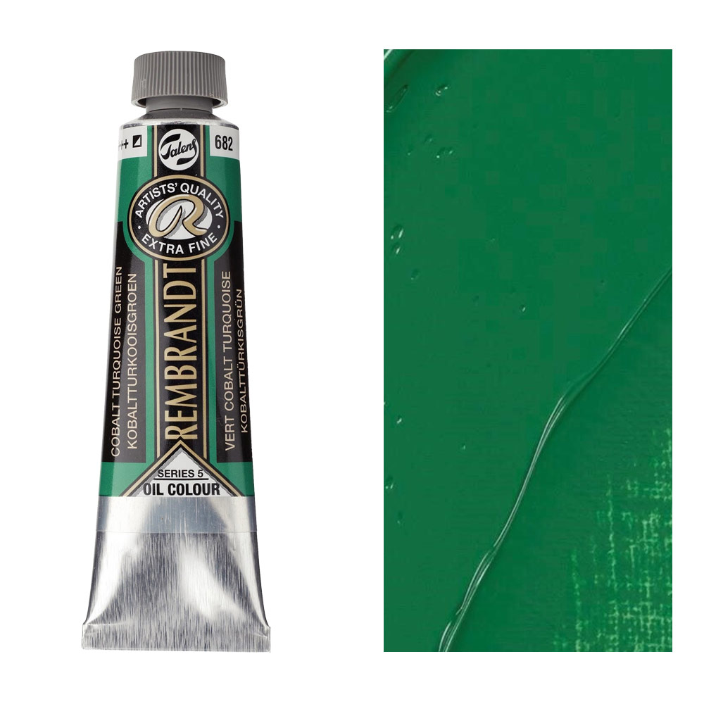 Rembrandt Extra Fine Oil Colour 40ml Cobalt Turquoise Green