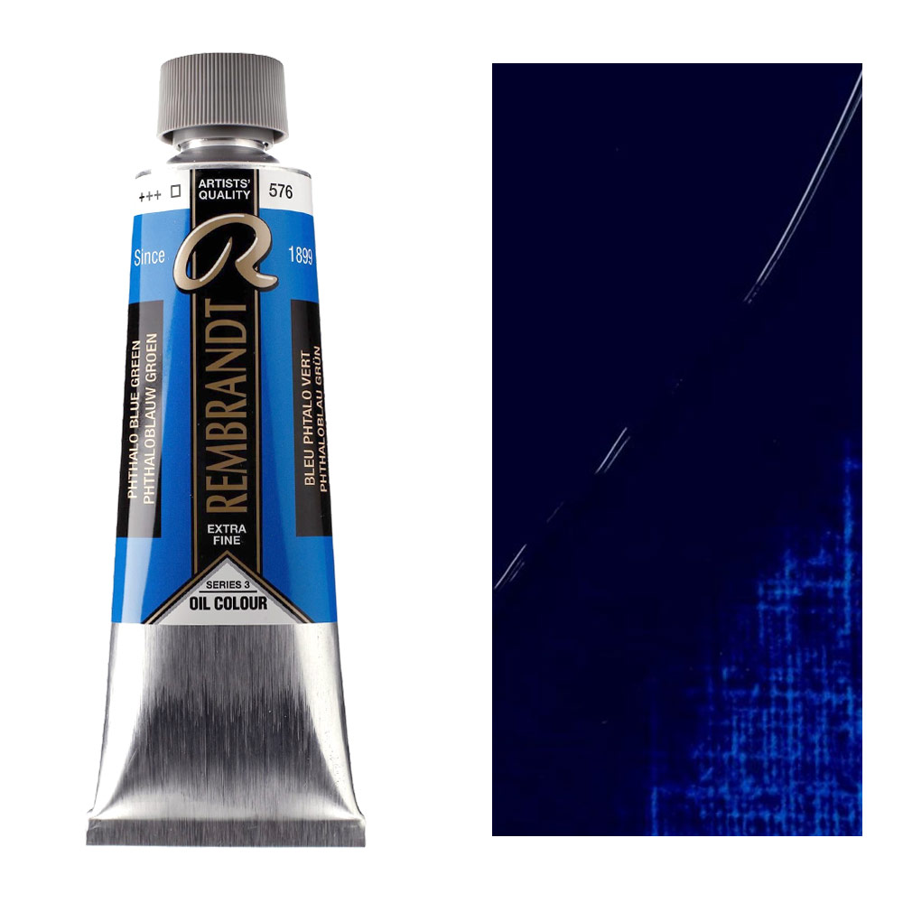 Rembrandt Extra Fine Oil Colour 150ml Phthalo Blue Greenish