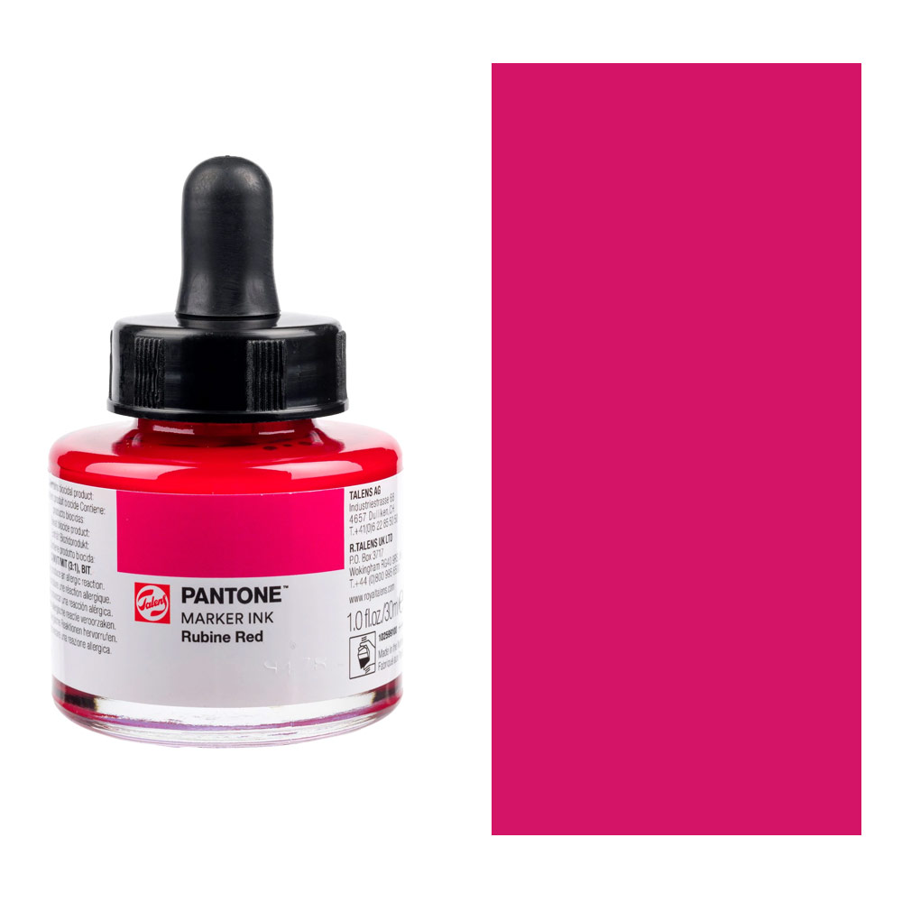Talens Pantone Marker Ink 30ml Pantone Rubine Red