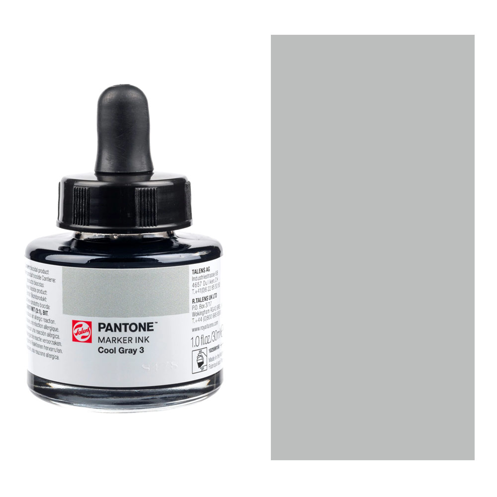 Talens Pantone Marker Ink 30ml Pantone Cool Gray 3