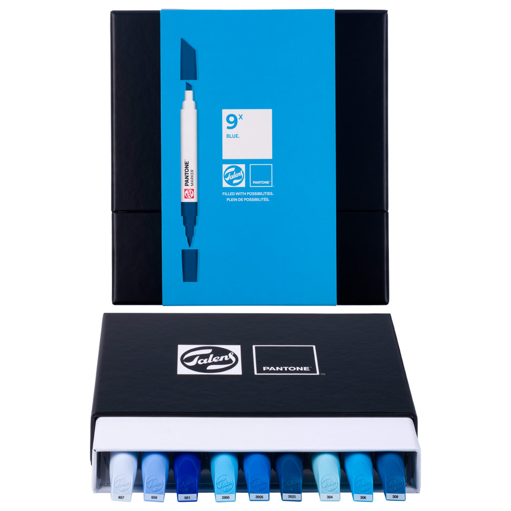 Talens Pantone Marker 9 Set Blue