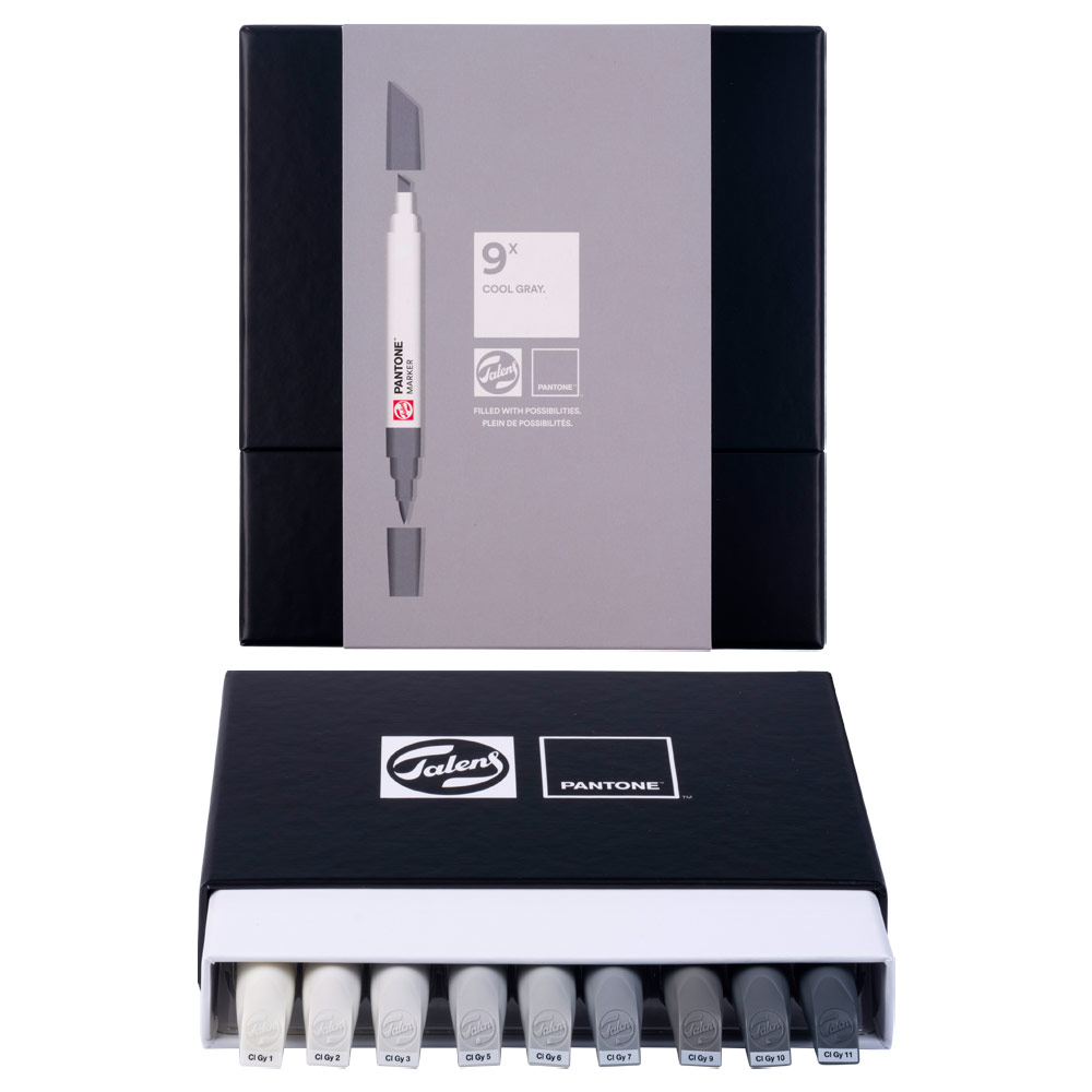 Talens Pantone Marker 9 Set Cool Gray