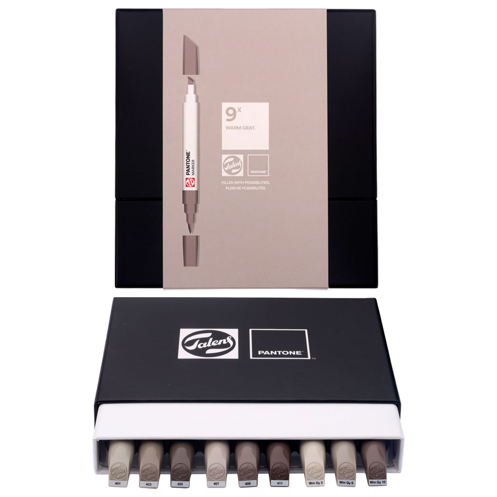 Talens Pantone Marker 9 Set Warm Gray