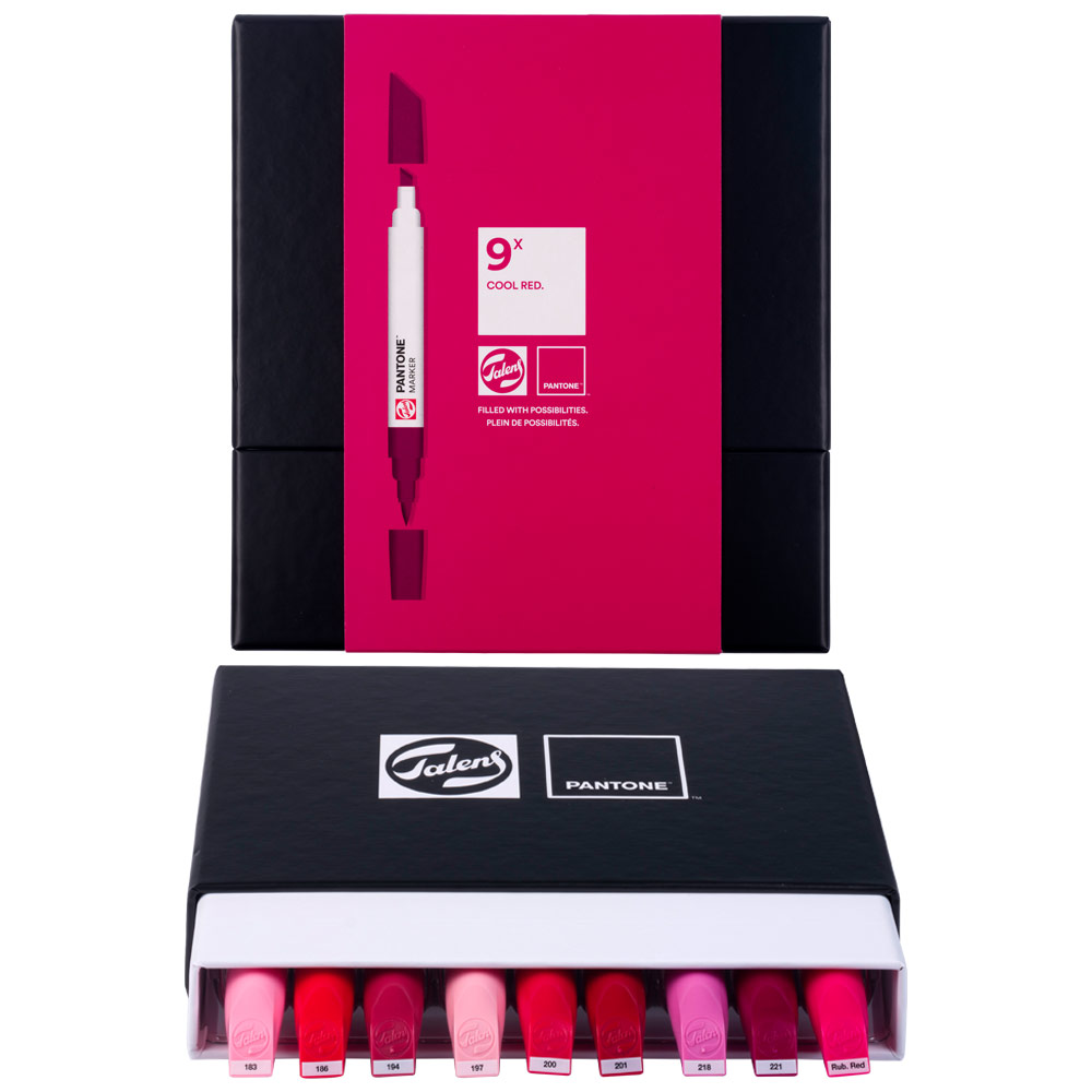 Talens Pantone Marker 9 Set Cool Red