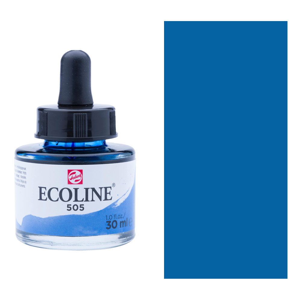 Talens Ecoline Liquid Watercolor 30ml Ultramarine Light 505